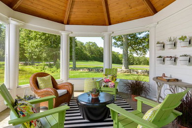 Inspiration for an eclectic exterior home remodel in Other