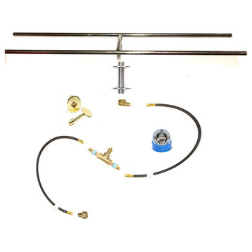20" Low Profile H Burner and Kit For Pre Plumbed Natural Gas/Propane