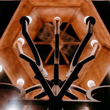 CUSTOM DESIGNED + FORGED CHANDELIER