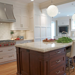 Home design - large traditional home design idea in New York