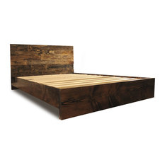 Most Por Contemporary California King Platform Beds For 2018 Houzz Pereida Rice Woodworking Platform Bed Frame And Headboard Set Dark Walnut California