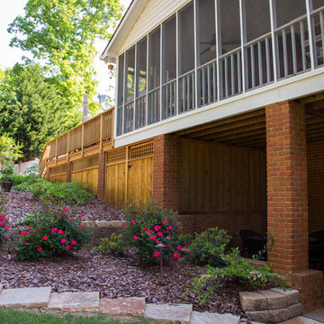 Under deck storage area