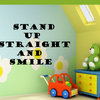 Stand up straight Vinyl Wall Decal classroomquotes23, Metallic Bronze, 72 in.