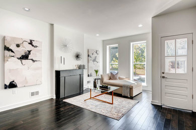 Living room - modern living room idea in Baltimore