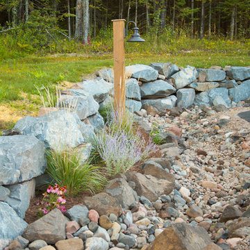Boulder Wall and Dry River Bed