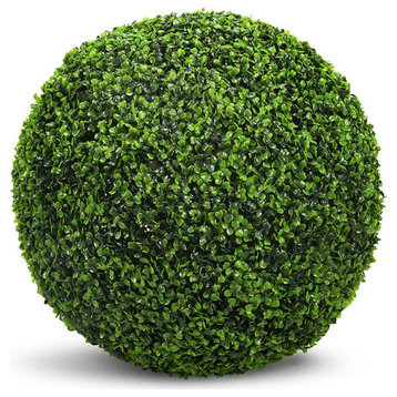 Faux Botanical Boxwood Ball in Green 20"H