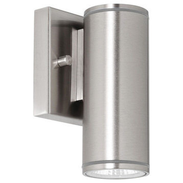 AFX BVYW0406LAJUD Beverly 6" Tall LED Outdoor Wall Sconce - Satin Nickel