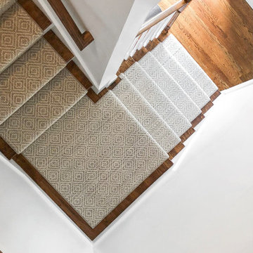 Diamond Oil Nut Bay Custom Stair Runner