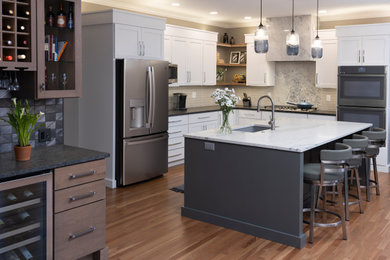 Example of a trendy kitchen design in Other