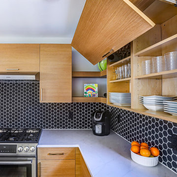 Functional Bi-Fold Upper Cabinets