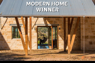 Inspiration for a modern home design remodel in Austin