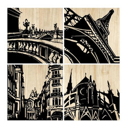 Paris City Panel - Picture Frames
