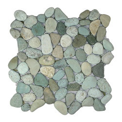 CNK Tile - Sea Green Pebble Tile - Mosaic Tile