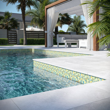 Porcelain Pool Tile Designs