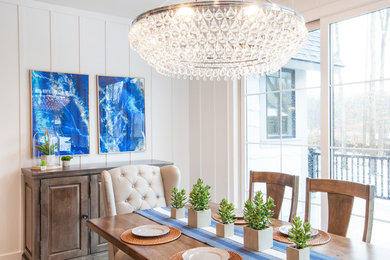 Transitional dining room photo in Grand Rapids