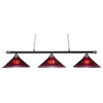 Toltec Lighting - Toltec Lighting 373-CHMB-716 Oxford - Three Light Billiard - Assembly Required: Yes Canopy Included: YesShade Included: YesCanopy Diameter: 12 x 12 xWarranty: 1 Year* Number of Bulbs: 3*Wattage: 150W* BulbType: Medium Base* Bulb Included: No