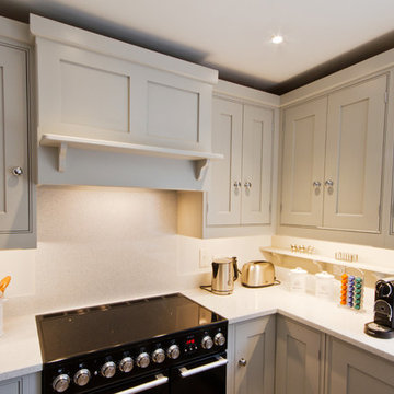 Small, Contemporary Kitchen With A Large Dining Area