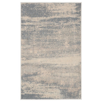 Safavieh Noble Collection NBL632 Rug, Light Blue/Ivory, 2'7" X 4'