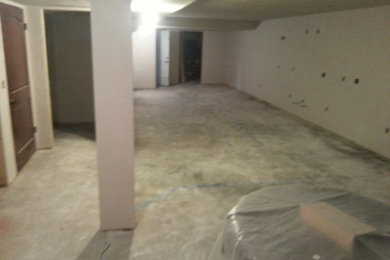 Finished Basement Before/After