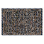 Addison Rugs - Elma AEL32 Blue 1'8" x 2'6" Rug - Experience the refined beauty of the Elma collection, your ultimate choice for classic, traditional elegance. Expertly space-dyed to achieve intriguing depth and character, each rug seamlessly blends warm and cool hues to complement any décor. With a sturdy cotton foundation featuring short fringe, and a luxuriously soft 100% polyester pile, you'll enjoy unmatched durability without compromising on comfort. Feel the allure of the Elma collection and let its timeless appeal bring an extra touch of sophistication to your home.