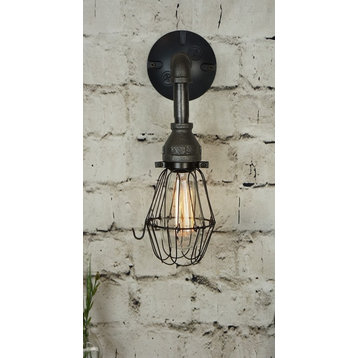 Industrial Iron Wall Sconce