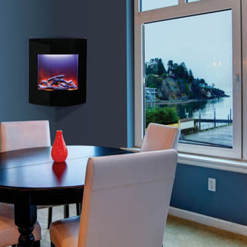 Modern Kitchens with Fireplaces