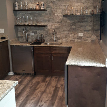 Grayslake Basement Bar Flooring