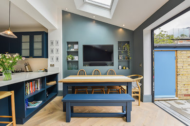 Photo of a traditional dining room in London.