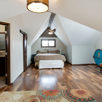 Attic master suite with a Hobbit Hole