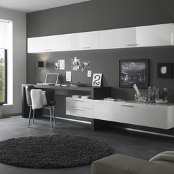 Modern Wall Unit TV Media Entertainment Center Club Composition 1 - $2,596.00 - Products