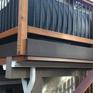 Complete Deck Remodel,with under deck drainage system and lighting