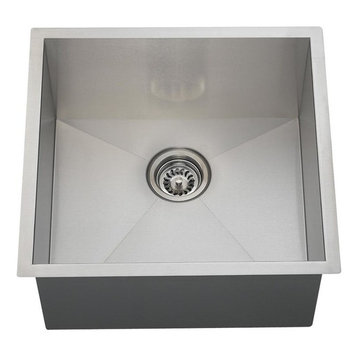 2321S Single Bowl 90 Degree Stainless Steel Utility Sink, Sink Only