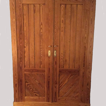 Antique German White Pine Armoire