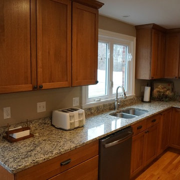 Quarter Sawn White Oak with Opaque Island