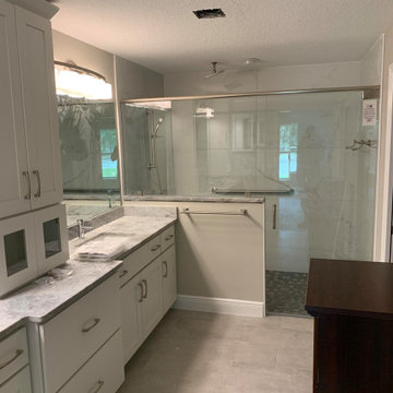 Custom Home Construction Bathroom in progress