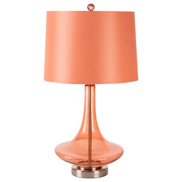 Zoey Table Lamp, Transparent Orange