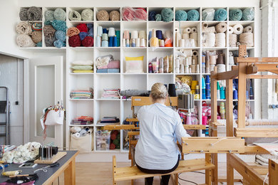 Im Atelier der Textildesignerin und Handweberin Christina Kleßmann