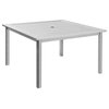 Homecrest Dockside Square Dining Table, Silver, 45 X 45