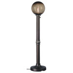 Patio Living Concepts - Moonlite 64" Floor Lamp, Bronze - Moonlite 64" Floor Lamp 09717 with 3" bronze tube body and bronze globe.
