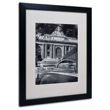 'Grand Central Night' Matted Framed Canvas Art by Chris Bliss