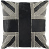 Bristol Cowhide Pillow - Gray, Black