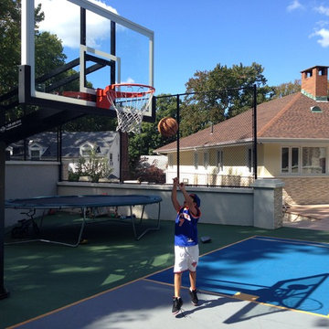 Avi A's Pro Dunk Diamond Basketball System on a 60x60 in Jamaica, NY