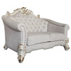 ACME Vendome II Loveseat w/4 Pillows in Two Tone Ivory Fabric