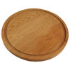 Delice Rectangle Cutting Board With Groove, Natural Cherry, Round