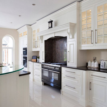Elegant painted classical kitchen