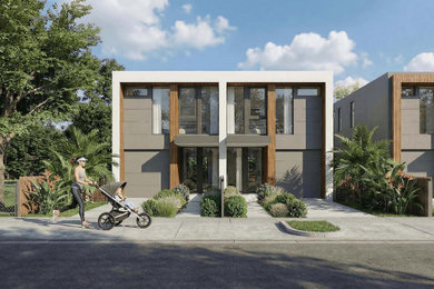 Column-Free Townhomes on a Standard Miami Lot | Allapattah