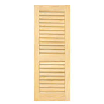 Kimberly Bay Louver Interior Door Slab, Clear, Pine, Solid, 80"x18"x1.375"