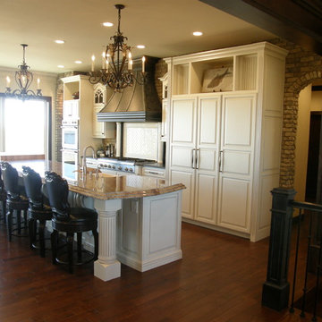 Paint Kitchen with Custom Range Hood & Paneled Fridge