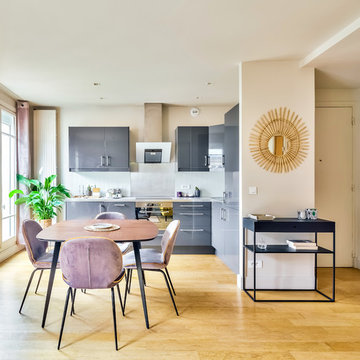 Retro Purple - Relooking d'un ancien duplex - Paris 15ème