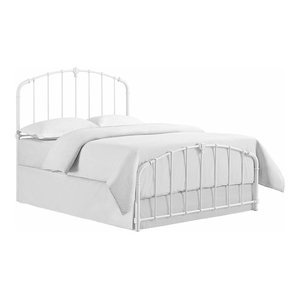 Evelyn Metal Headboard And Footboard Mediterranean Panel Beds